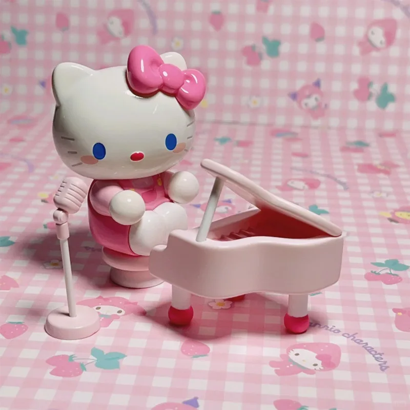 Rico x Sanrio Family Blind Box Happy Paradise Present Action Figure Rico Doll Kuromi Melody Kitty Cinnamoroll Anime Toy Model