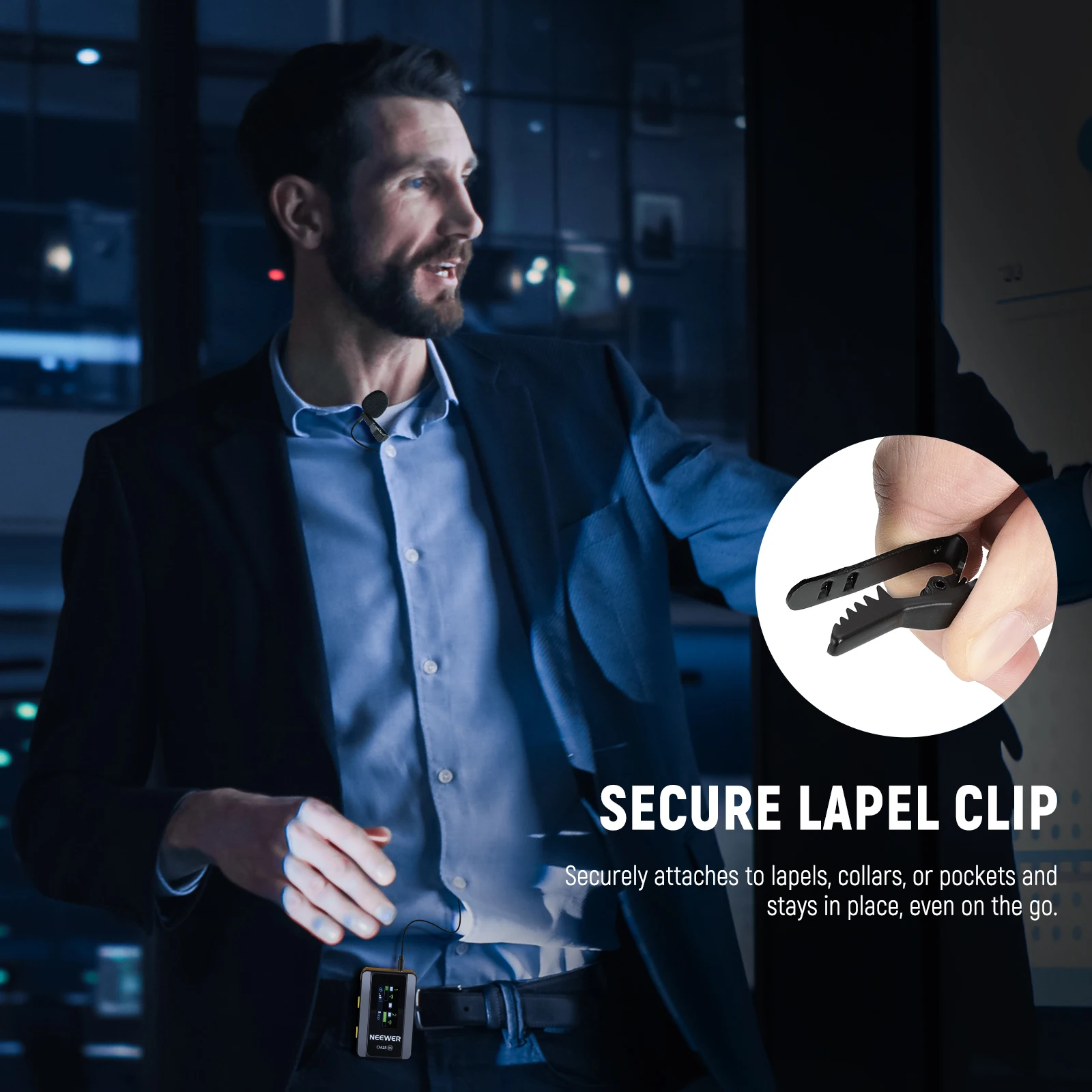 ميكروفون نيور-لافاليير طية صدر السترة ، متوافق مع رباعي لاسلكي جو إي ، لاسلكي برو ، ميكروفون دي جي آي ، مشبك سلكي على ميكروفون ، 4 عبوات