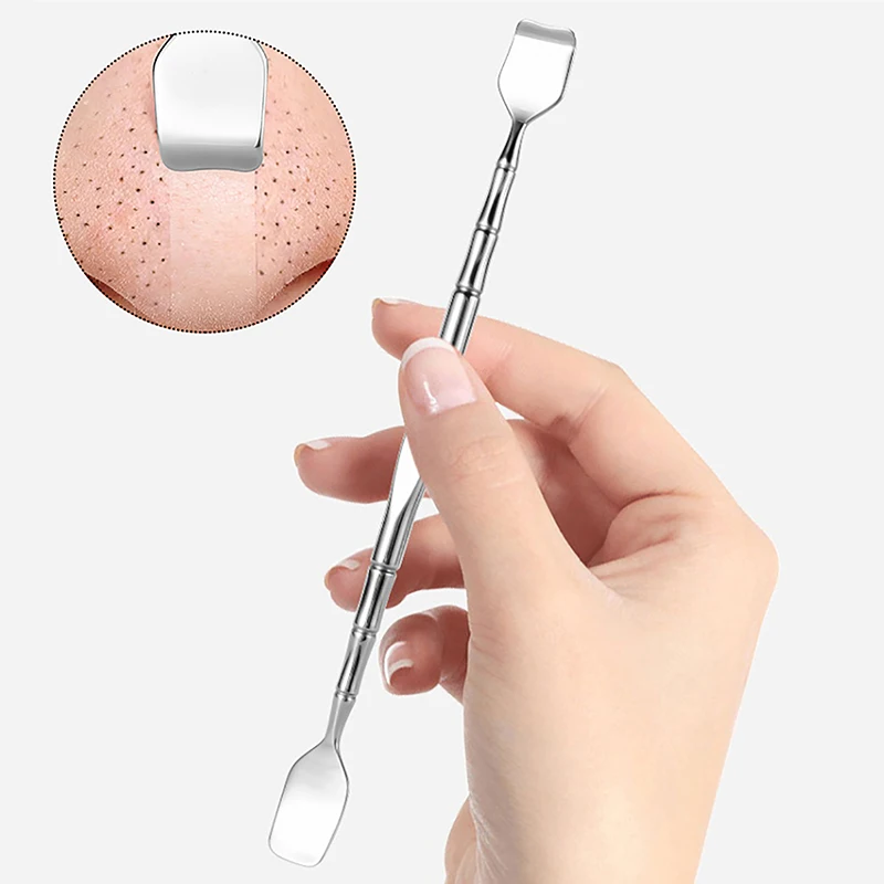 Double Head Stainless Steel Professional Blackhead Remover Blemish Extractor Tool Pimple Comedone Removal For Face