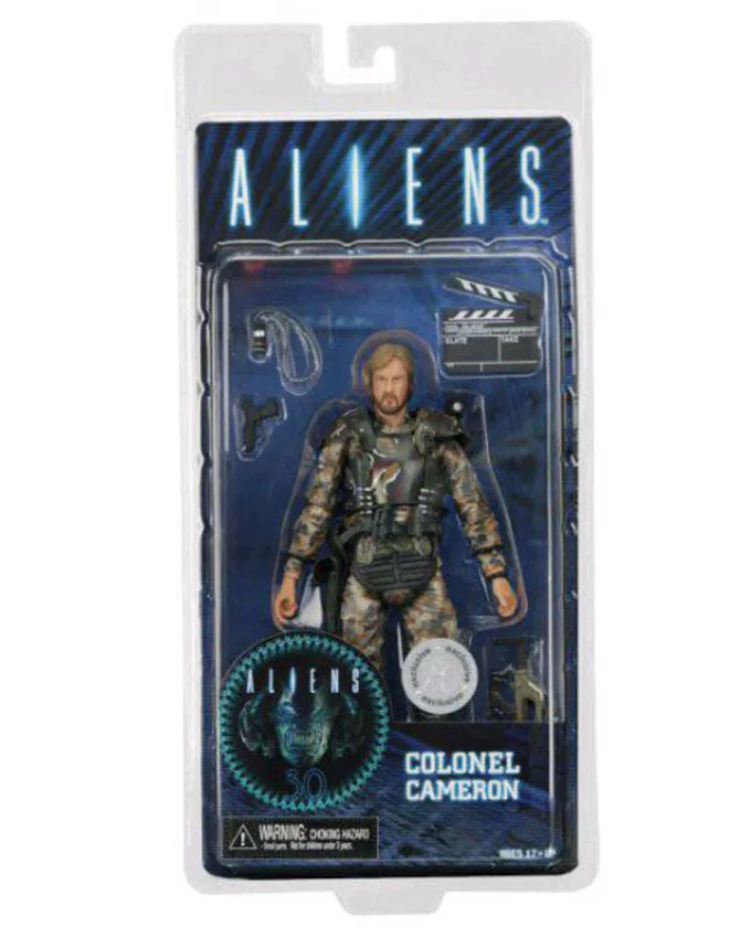 In Stock NECA Alien Vs Predator Colonel Cameron Alien Action Figure 18cm James Cameron Director Marine Model Collection Toy Gift