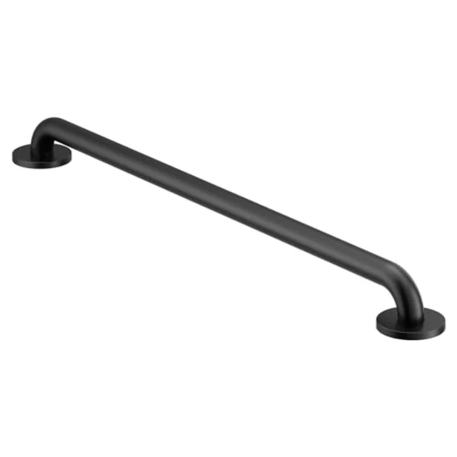 

30-Inch Concealed Grab Bar AC Bathroom Safety Grab Bar in Black with Durable Stainless Steel Construction for Enhanced Grip and