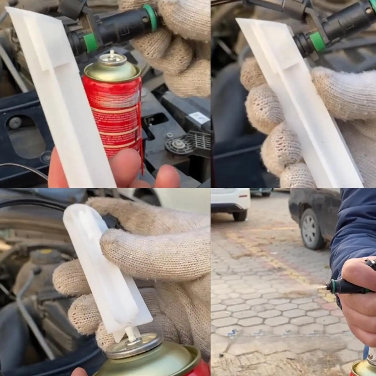 

Набор для самостоятельной чистки форсунок двигателя, 4 шт., простой в использовании