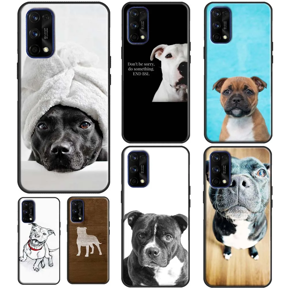 Staffordshire Bull Terrier Staffy Dog For OnePlus 11 10 Pro 10T Nord 3 2T CE 2 Lite Realme C55 C35 C33 C31 C30 C21Y GT Neo5 Case