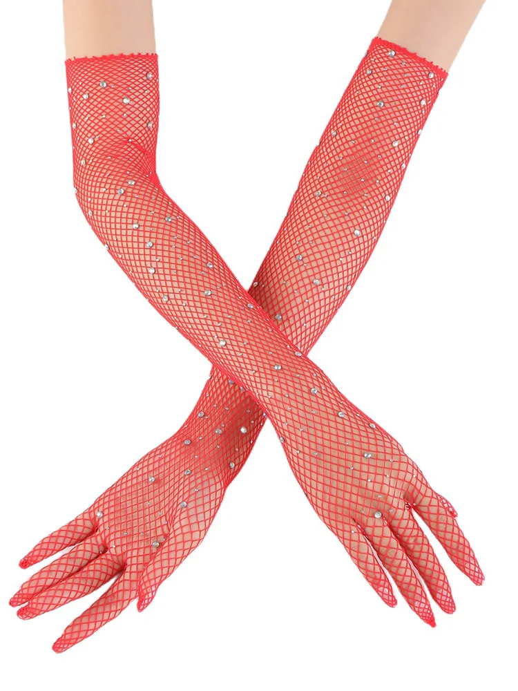 الصيد صافي قفازات الحفر الساخن الجوف خارج قفازات أنبوب طويل 45 سنتيمتر أنبوب إصبع طويل غطاء للذراع النساء واقية من الشمس قفازات الاصبع #3