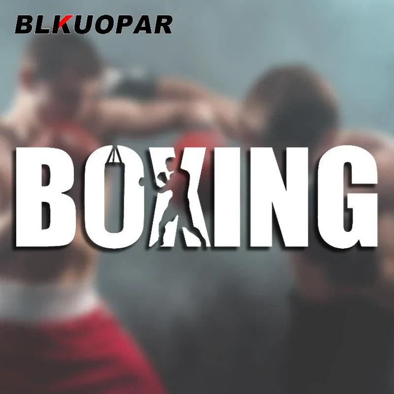 

BLKUOPAR Boxing Sports A Strong Man Car Stickers Personality Occlusion Scratch Decal Laptop Air Conditioner Trunk Car Styling