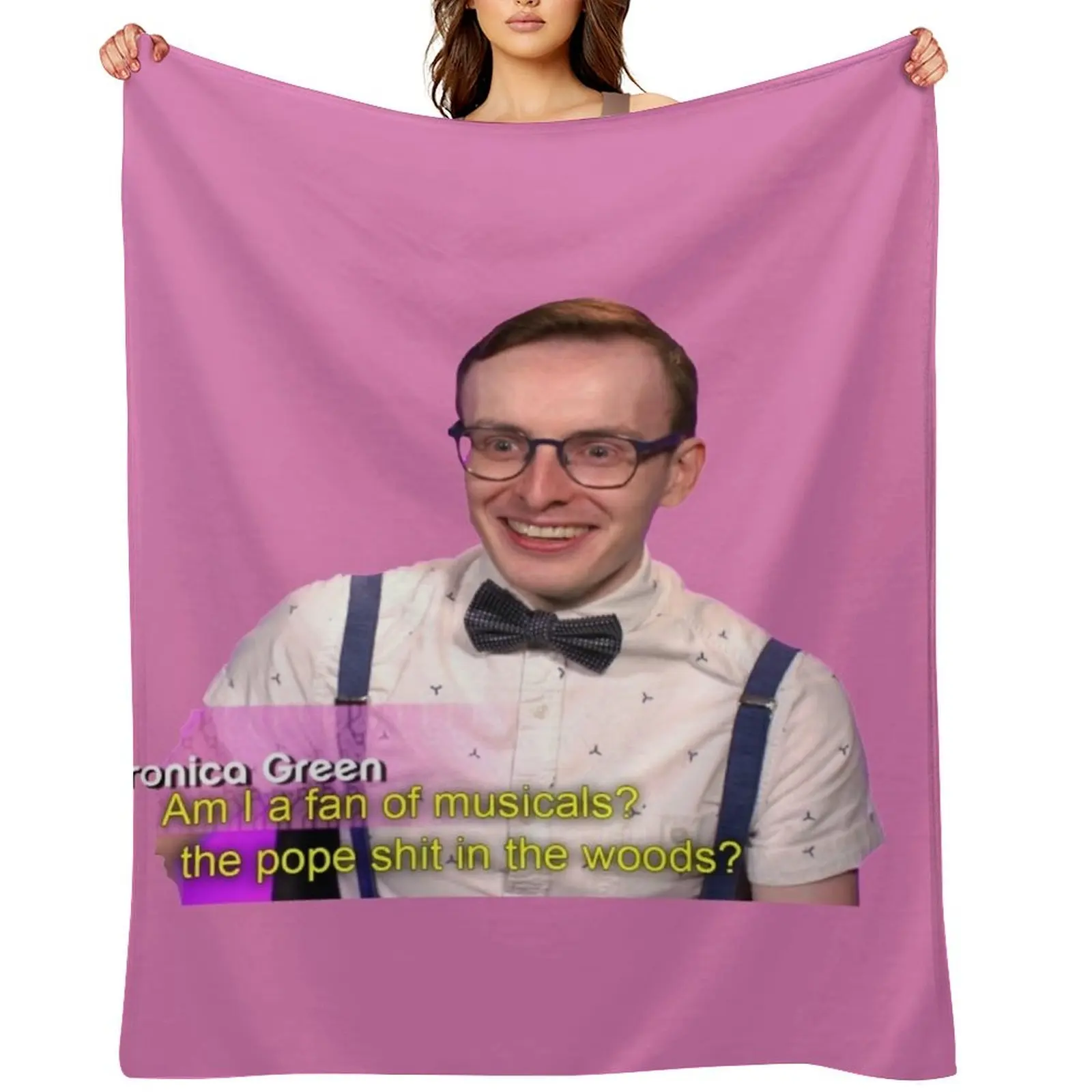 

Veronica Green RuPauls Drag Race UK season two Throw Blanket Sofa Flannel Fabric Kid'S funny gift Blankets