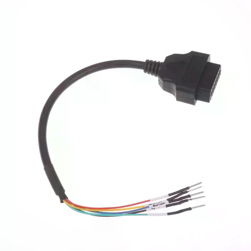 Car OBD2 Diagnostic Adapter OBD2 Connector Jumper Interface Extension Cable Tool Auto Extension Cable 16Pin Can +- K Line