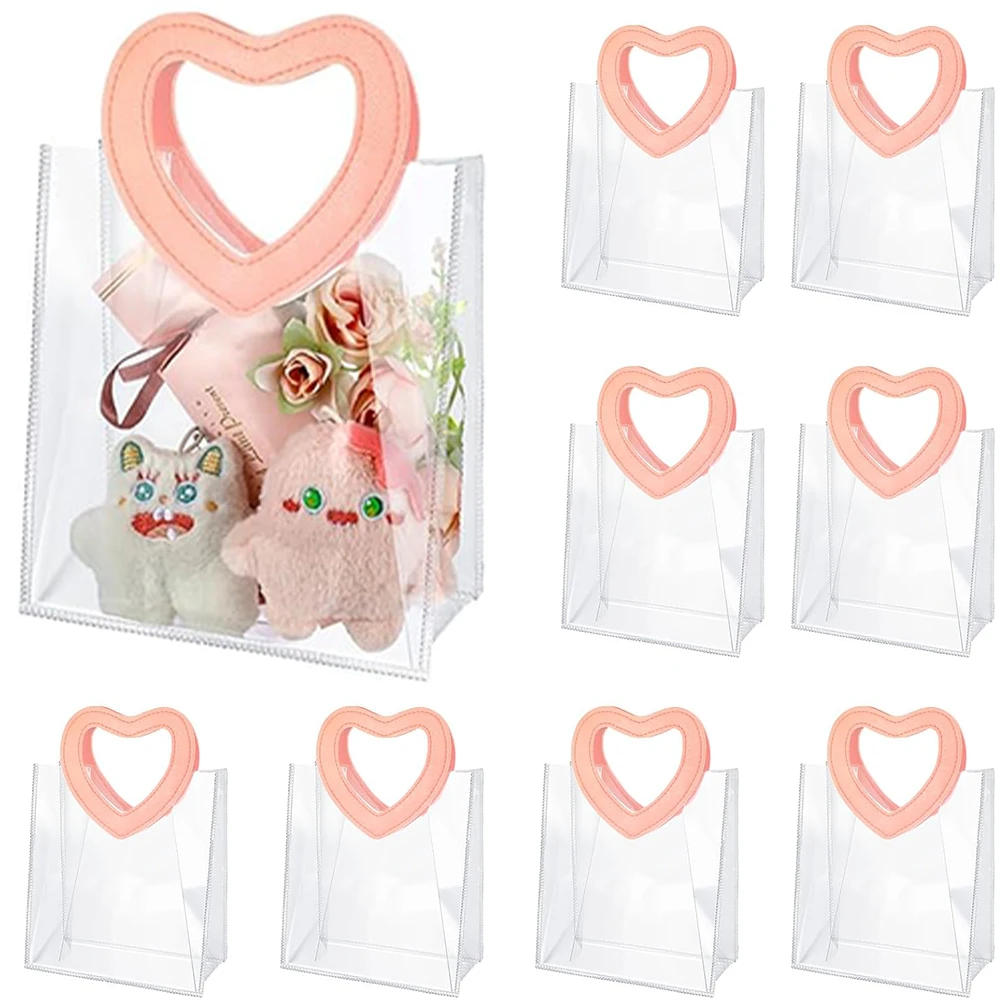 6/12/24 Geschenktüten, hochwertige herzförmige Henkeltasche, Urlaubs-Tragetaschen für Partys, Neujahr, Hochzeiten, Valentinstag, Weihnachten