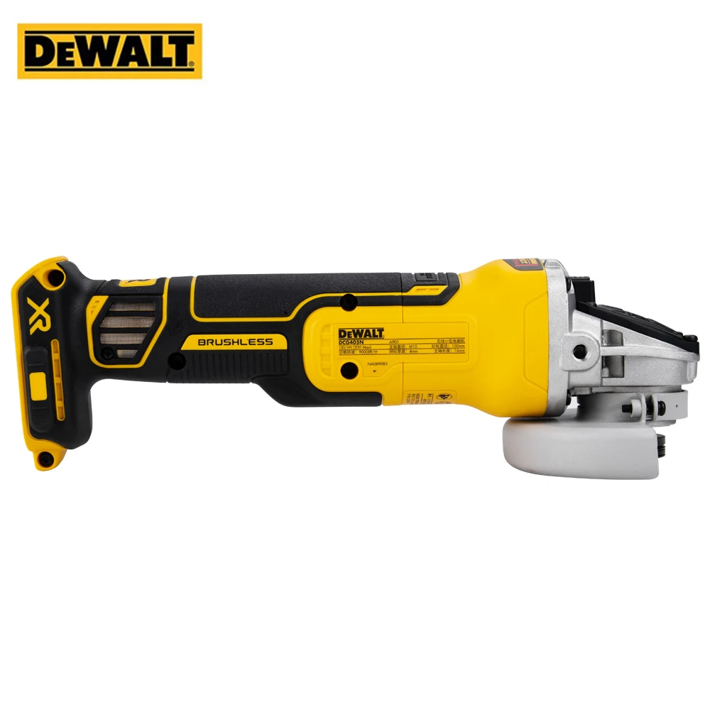 Dewalt Brushless Angle Grinder DCG405N Maglev Metal Cutting Machine 100mm Rechargeable 20V Cordless Portable Polisher Power Tool