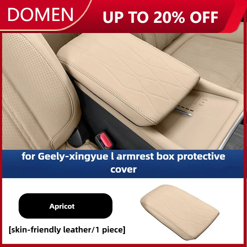 Para Geely Monjaro Xingyue L 2024 2025 cubierta de caja de reposabrazos de Control Central de coche de cuero cubierta de pasamanos cubierta protectora de superficie embellecedora