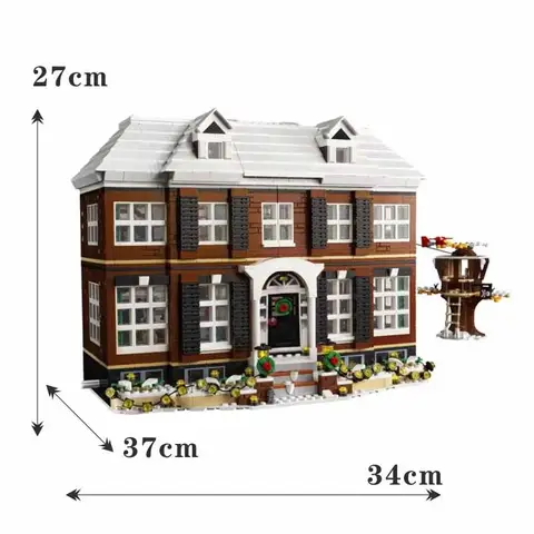 74688 HOT 3955 PCS अकेले घर पर DIY बिल्डिंग ब्लॉक्स IDEA मूवी सीरीज़ मॉडल खिलौना बच्चों के लिए उपहार 21330 क्लासिक्स सिटी स्ट्रीट व्यू 10 best sales घर पर अकेली आकृति - №10