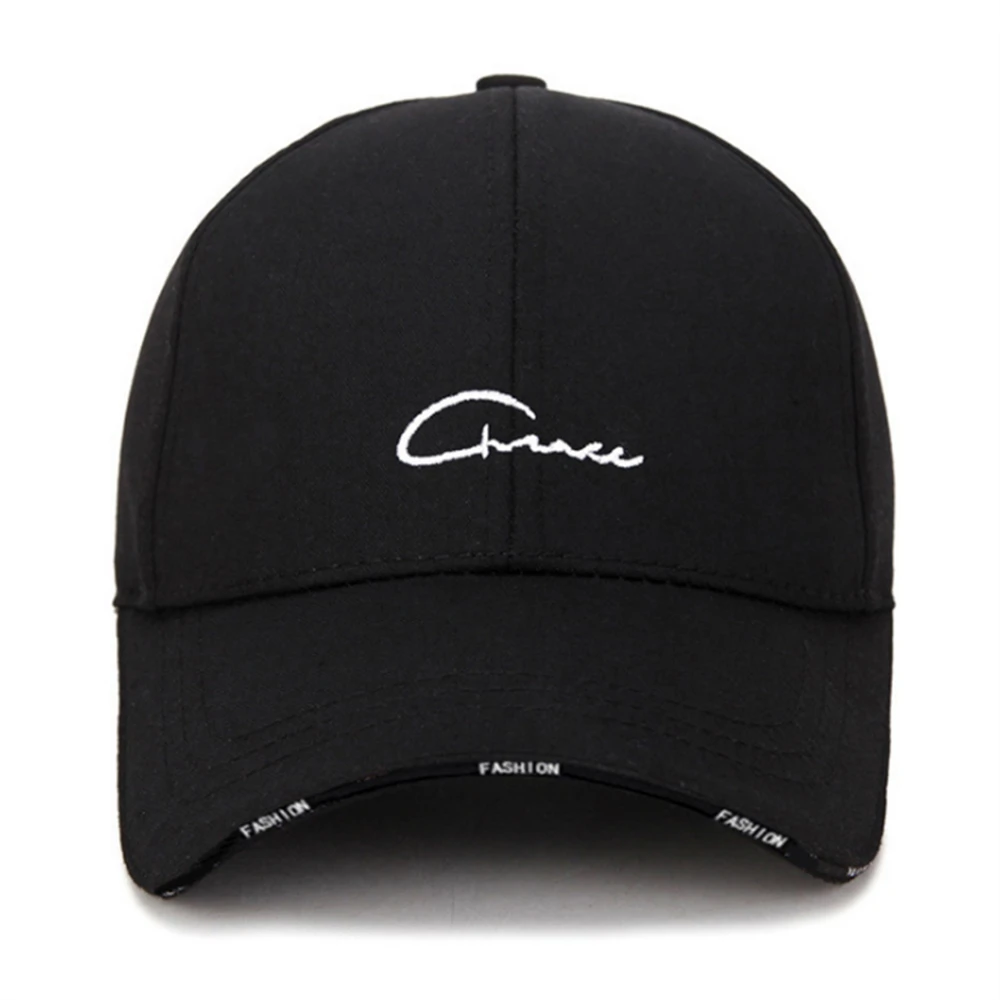 Hat Men and Women Golf Cap Spring and Summer Baseball Hipster Wild Black and White Leisure Travel Sun Protection Cap