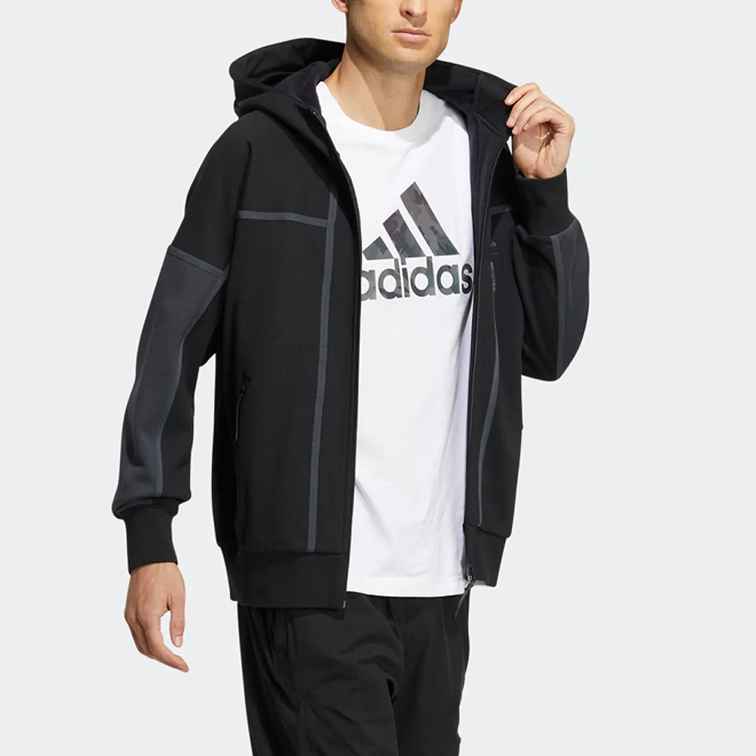 

Adidas подлинная мужская флисовая куртка с капюшоном нового сезона HN8974