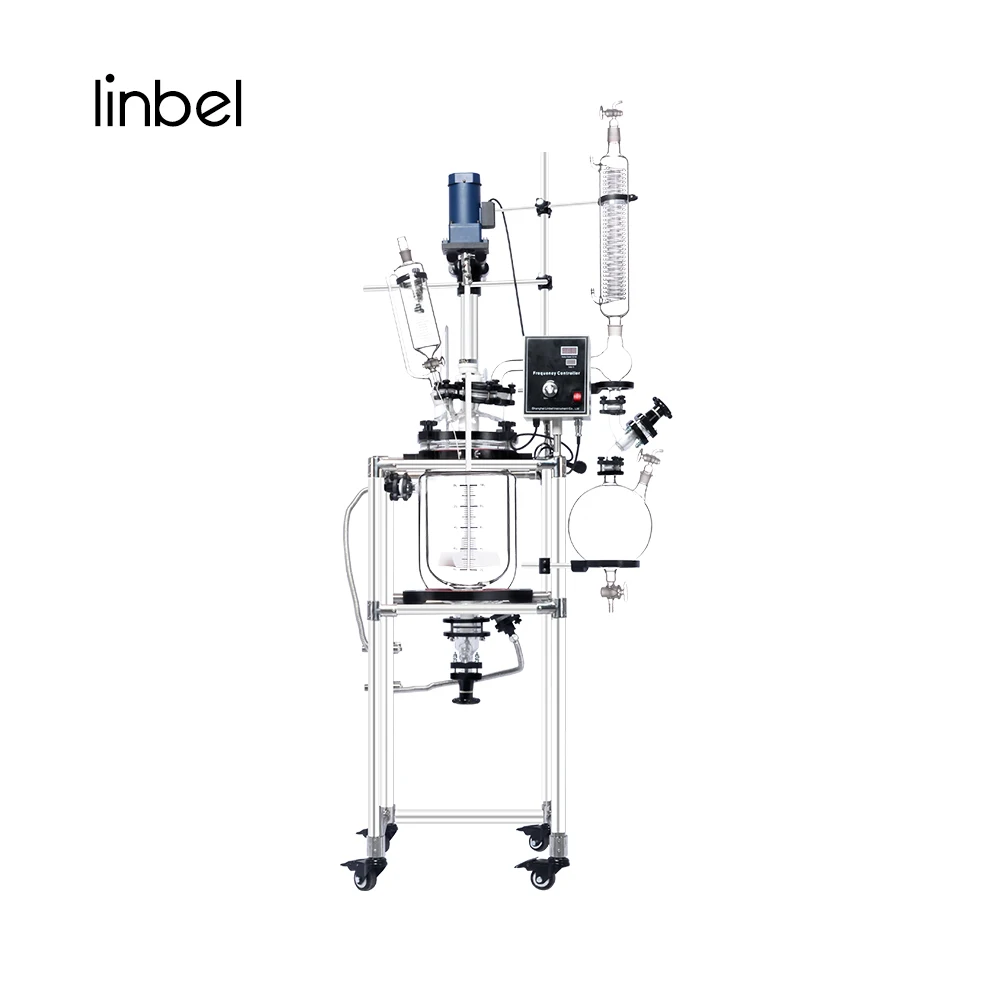 

High Efficient Laboratory Use 10L Chemical Oil Glass Reactor