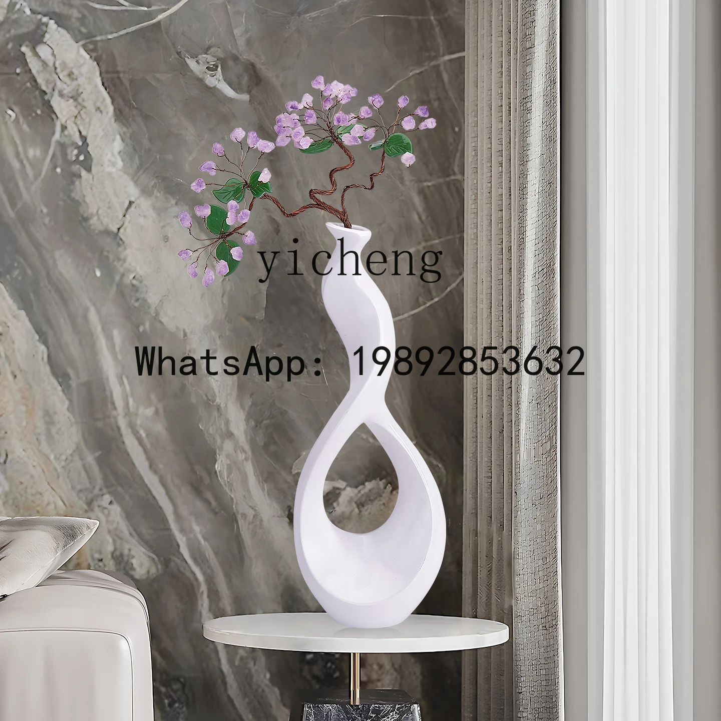 

X6 Simple Modern Amethyst Vase Living Room Sofa Side Table Sideboard Decoration