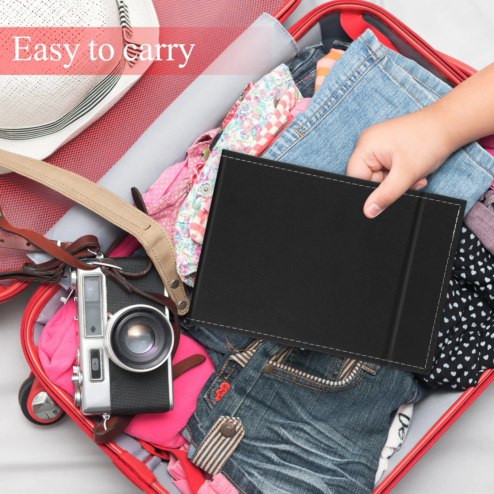 مرآة مكياج قابلة للطي، مرايا مستطيلة للسفر على سطح الطاولة، محمولة لخلع الملابس