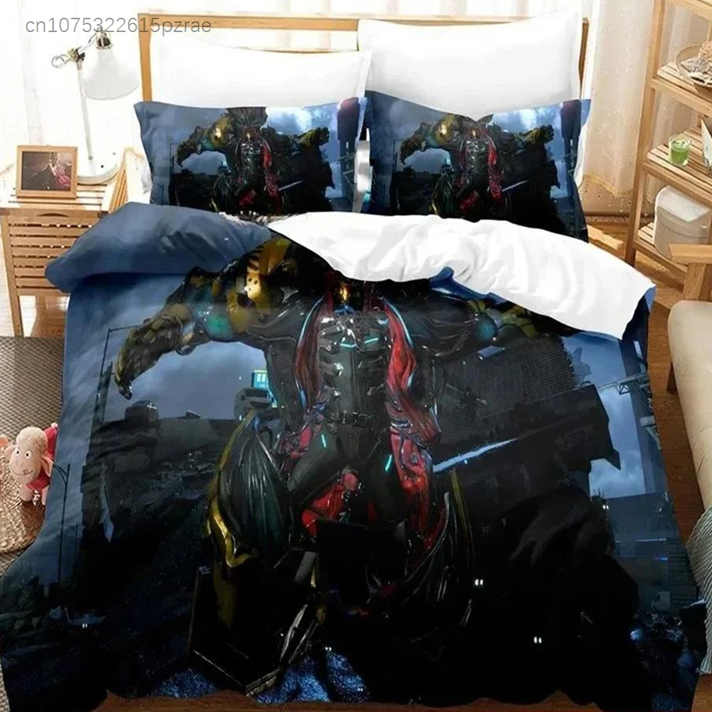 3D Game Bed Sheet Sets Exoprimal Bedding Set Printed Bed Set With Pillowcase Duvet Cover Soft Queen King Size Bedclothes Home 2