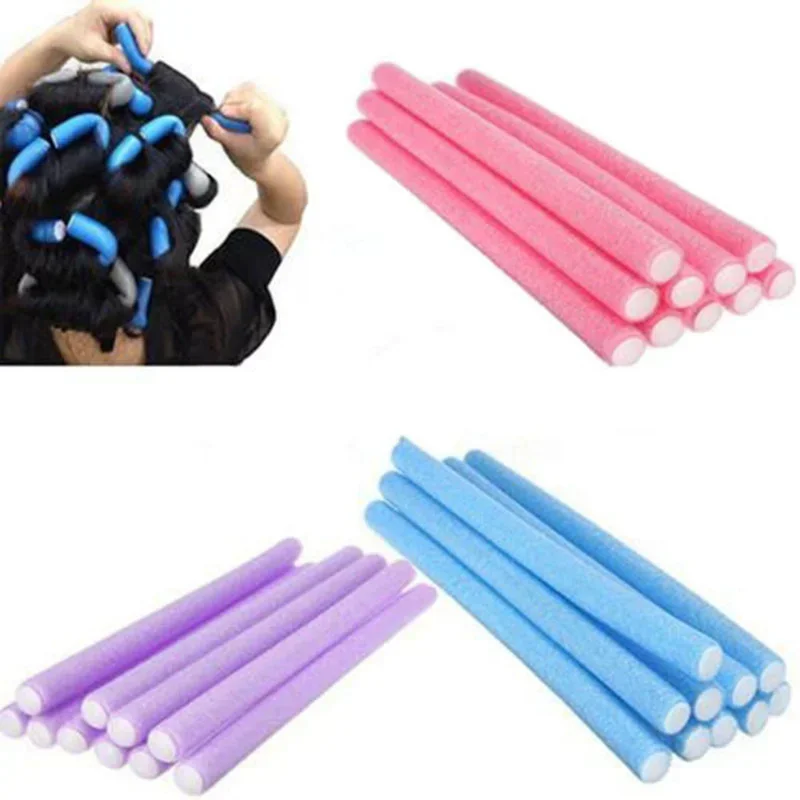 

헤어롤 10pcs Hair Curlers Rollers Soft Foam Bendy Hair Rollers DIY Hair Styling Tool Curler Modeler Spiral Roller Curlers