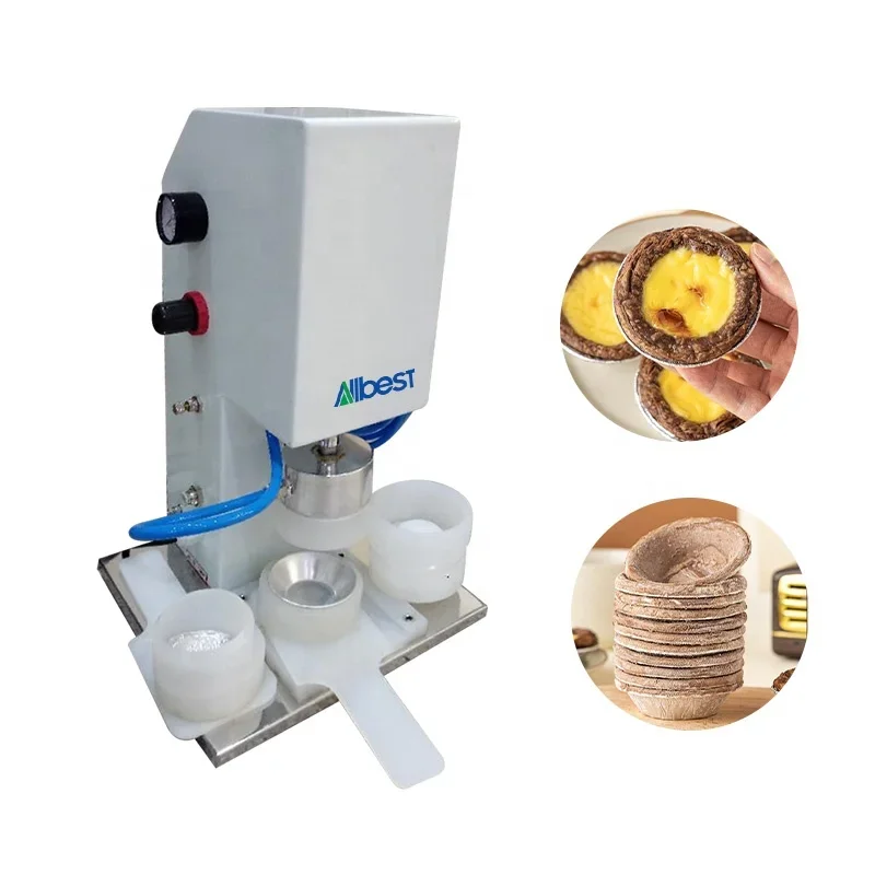 

Commercial Electric Automatic Cookmatic Tartlets Maker Mini Egg Tart Shell Pie Crust Pressing Machinery Egg Tart Machine