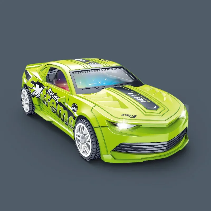 TEMIKIDS Simulation Creative Inertia Sound And Light City Race Car Music Light Car Model Children'S Toy Birthday Gift B186