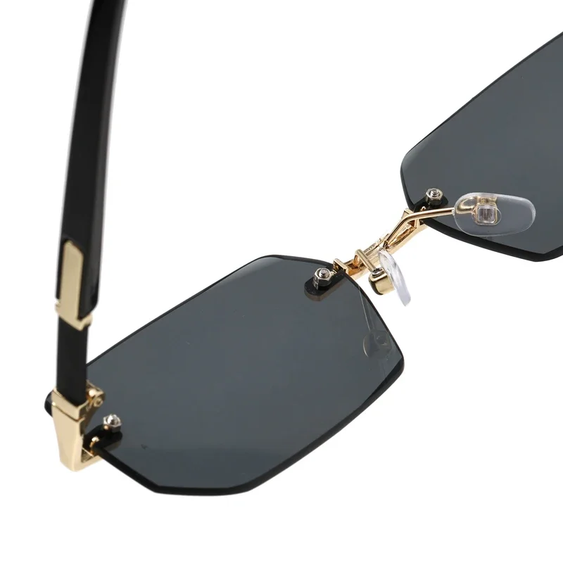 1/2pcs Trendy Rimless Sunglasses Women Fashion Small Rectangle Sun Glasses Retro Shades Summer Traveling Eyewear UV400 - view 5
