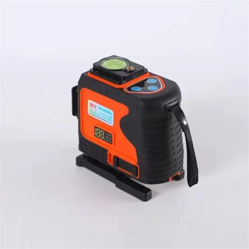 8/12/16 Lines 4D Green Light Laser Level 360° Self-Leveling Super Powerful Crossline Laser Level With LED Digital Display Screen