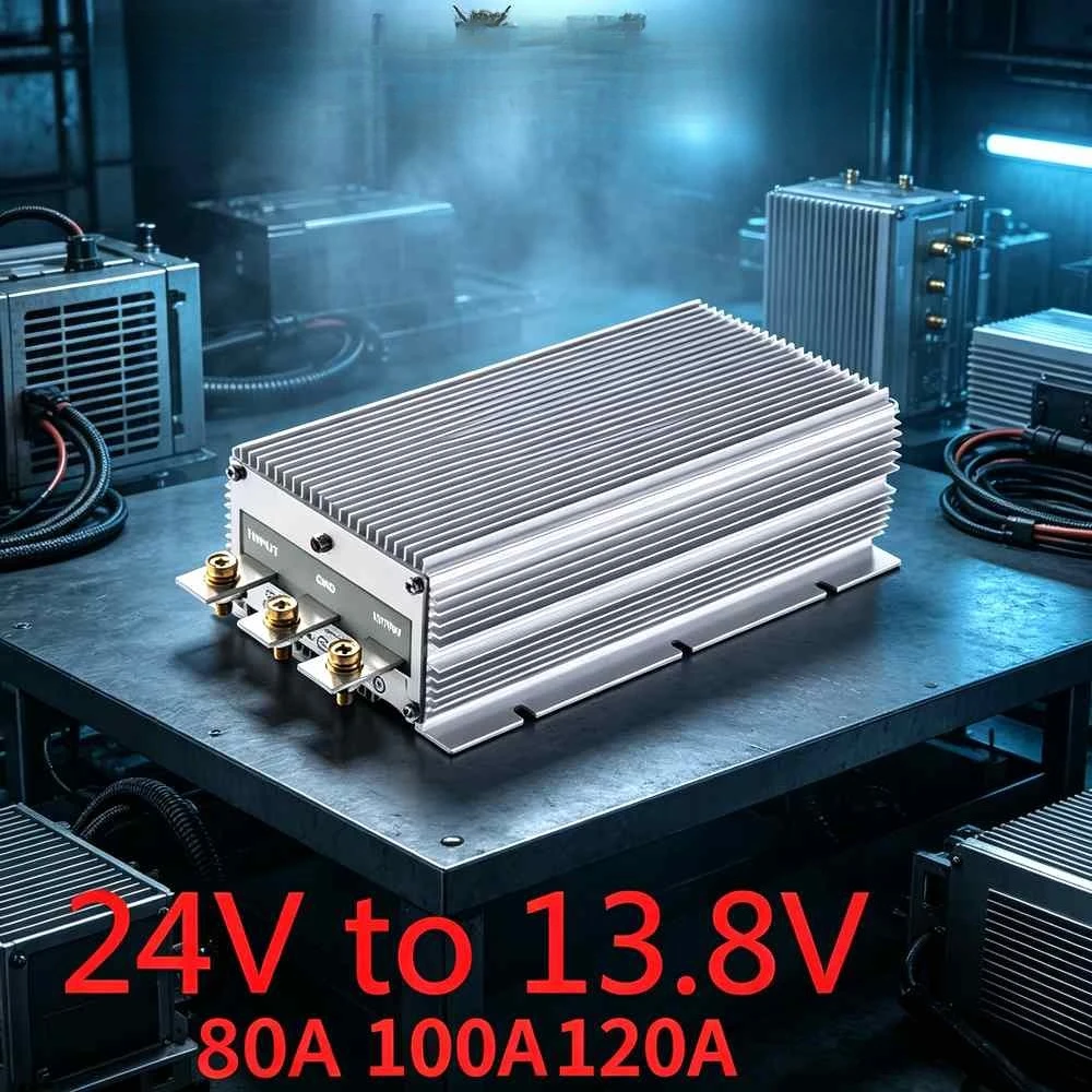 24V/ to 13.8V 80A - 120A DC 24V to DC 13.8V Step Down DC-DC Converter Buck Car Power Supply Car Boat Regulator 18-36V CE RoHS