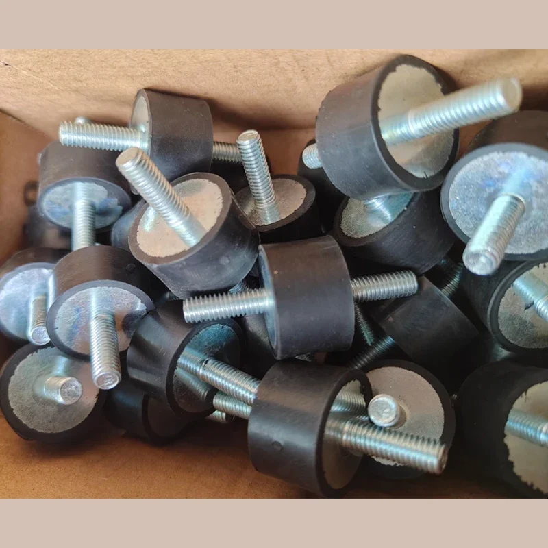 1/2/5/8/10Pcs M3 M4 M5 M6 M8 VV-Type Rubber Mount Anti Vibration Silent Block Male-Male Thread Shock Absorbers Dia 8-40mm