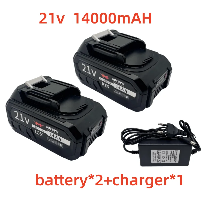 21v 14000mAh 21700 Rechargeable Lithium Battery for Brushless Chainsaw Electric Drill Electric Wrench for Makita 21V B series