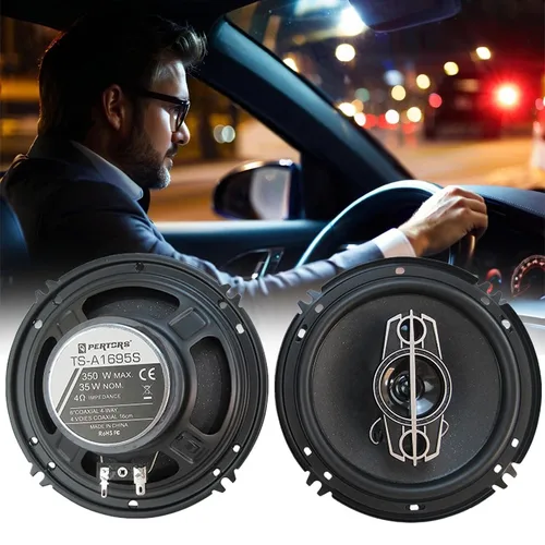 Imagen 2 del producto 1 par 4/5/6 pulgadas 4 vías 220W/300W/350W altavoz Coaxial HiFi Universal para coche música estéreo puerta de coche altavoces de rango completo Woofer