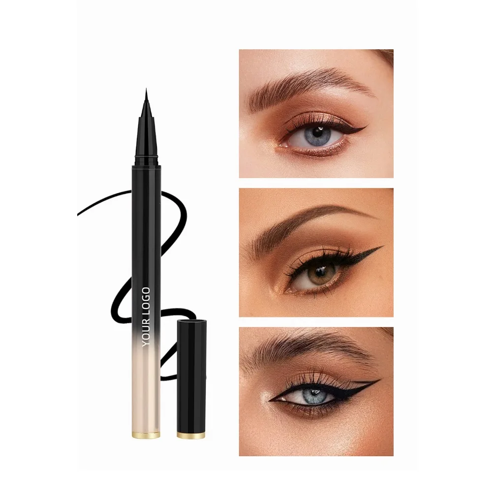 Vegan Ultra Fine Long-Lasting Black Eyeliner Pencils -Waterproof, Sweatproof and Smudge-Proof Eye Liner Pen Private Label Makeup