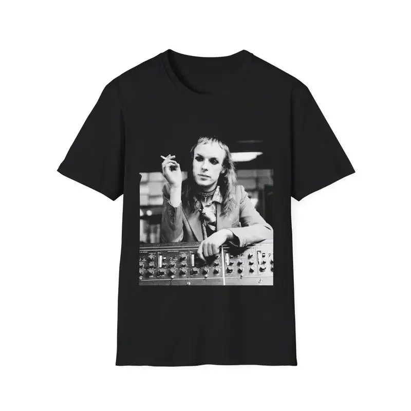 brian eno smoking at the console T Shirt multiple colors
