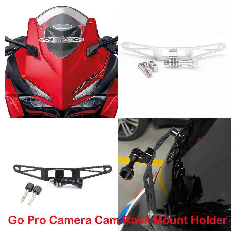 Fits for Honda CBR250RR CBR 250RR ABS 2017-2022 Motorcycle Front Windscreen Go Pro Camera Recorder Bracket Cam Rack Mount Holder