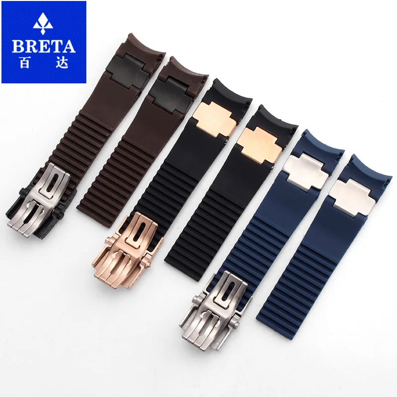 حزام فموي منحني من السيليكون المطاطي ، 22 ، أسود ، أزرق ، بني ، سوار ، سلسلة الغوص ، سلسلة من ، 33