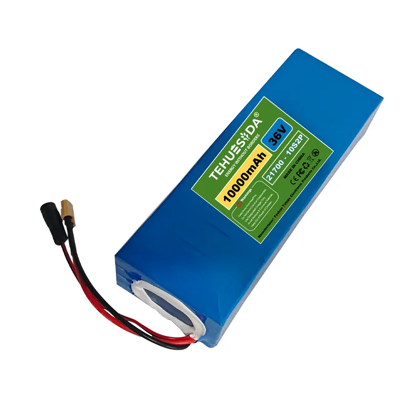 36V 10Ah 10S2P XT60+DC Plug T+DC Plug Rechargeable Lithium Battery Pack for Electric Scooter Battery 21700 10S2P