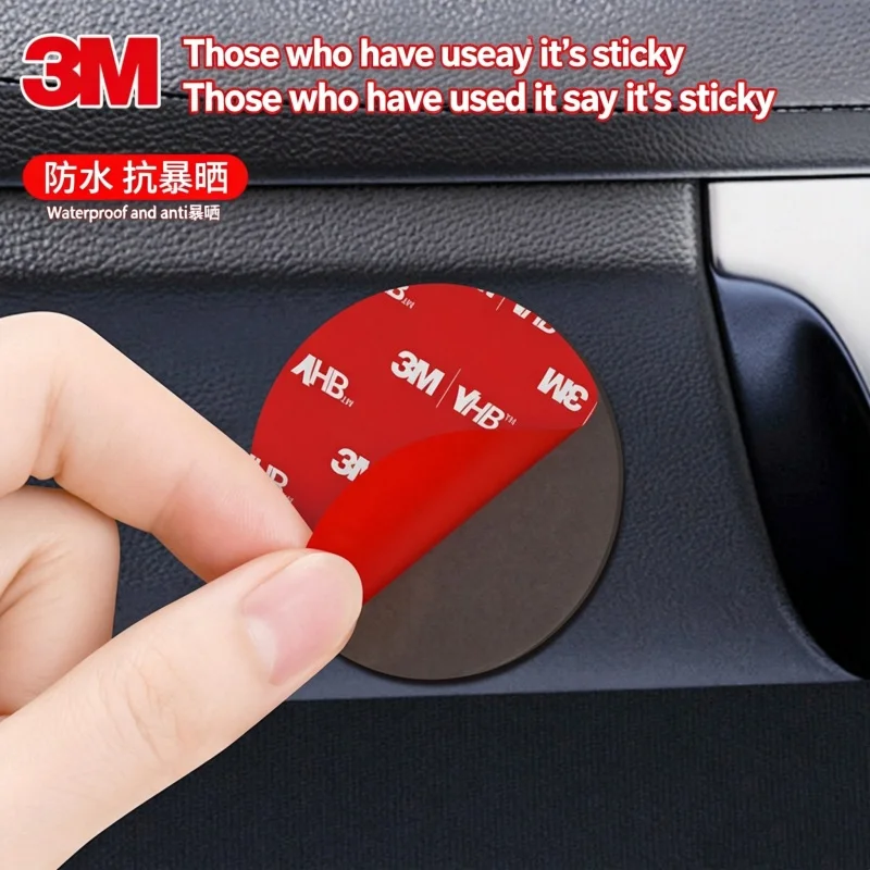 3M 10pcs Strong Double Sided Tape Adhesive 5608 Square/Round Die Cut High Viscosity Traceless Foam Tape for Car Special Fixed
