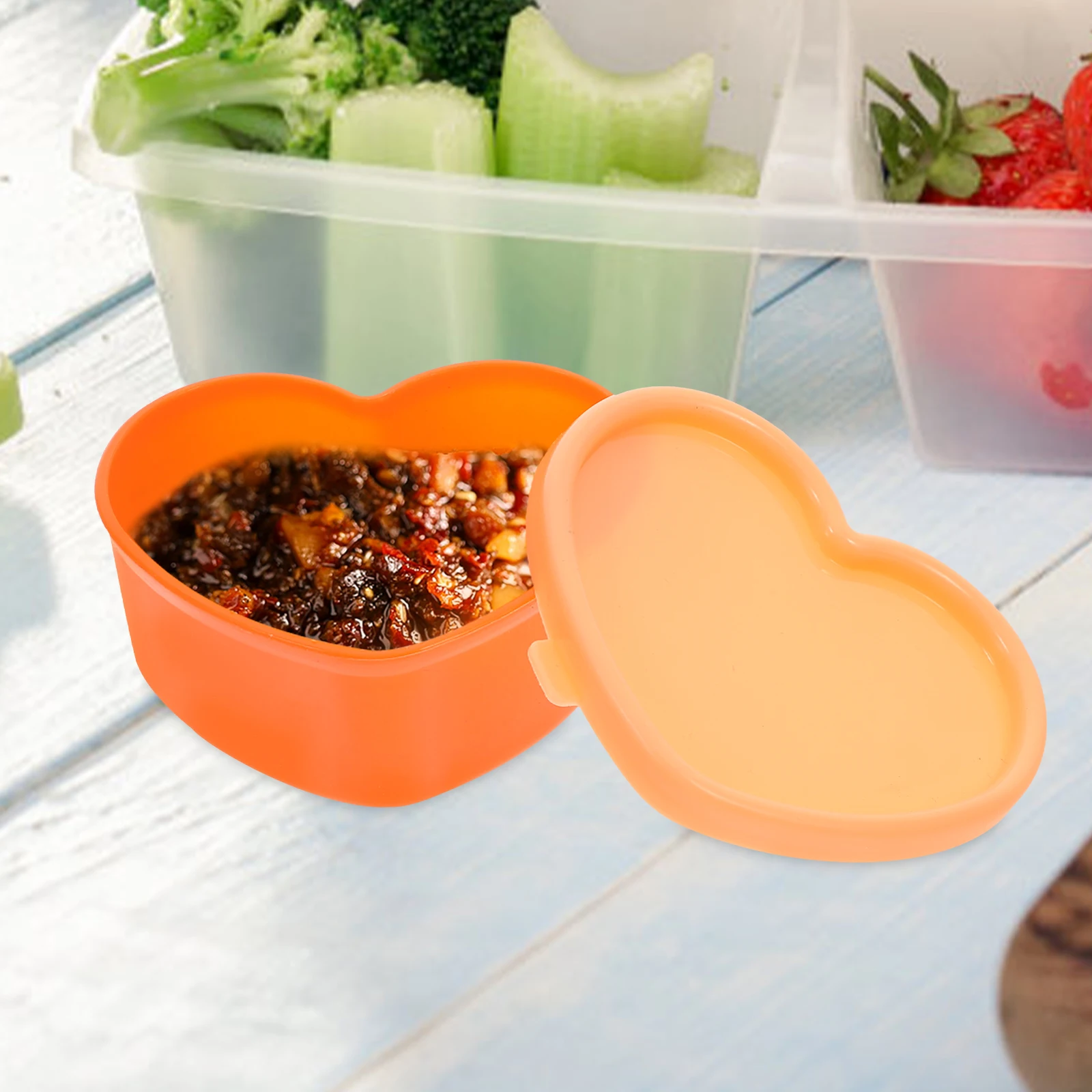 

5 Pcs Snack Storage Box Mini Sauce Containers Kitchen Travel Jars Small Condiment Boxes Soy Salad Seasoning Storage