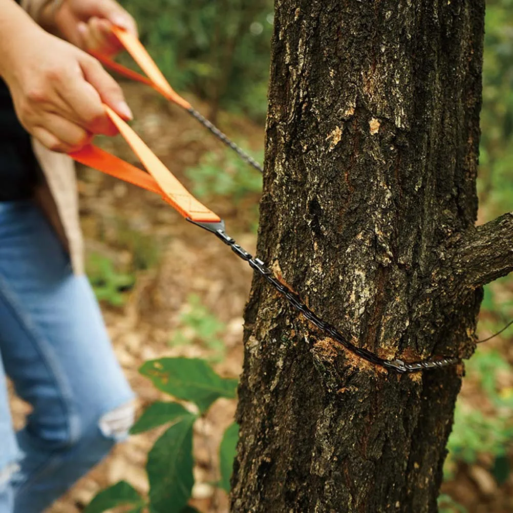 

1 Set Wire Emergency Portable Pocket Chainsaw Metal Hand Manganese Steel Outdoor Survival Sawing Tool Camping Lover Gift