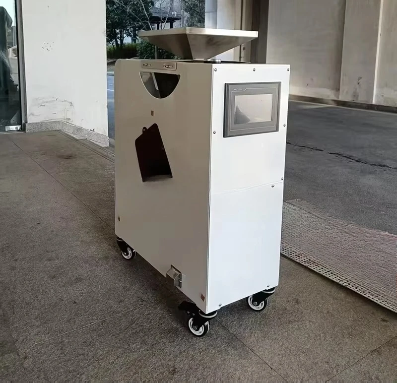 One Touch Parameter Setting Mobile Wheels Paddy Soybean Melon Seed Separator Mini Color Selector Sorting Grader