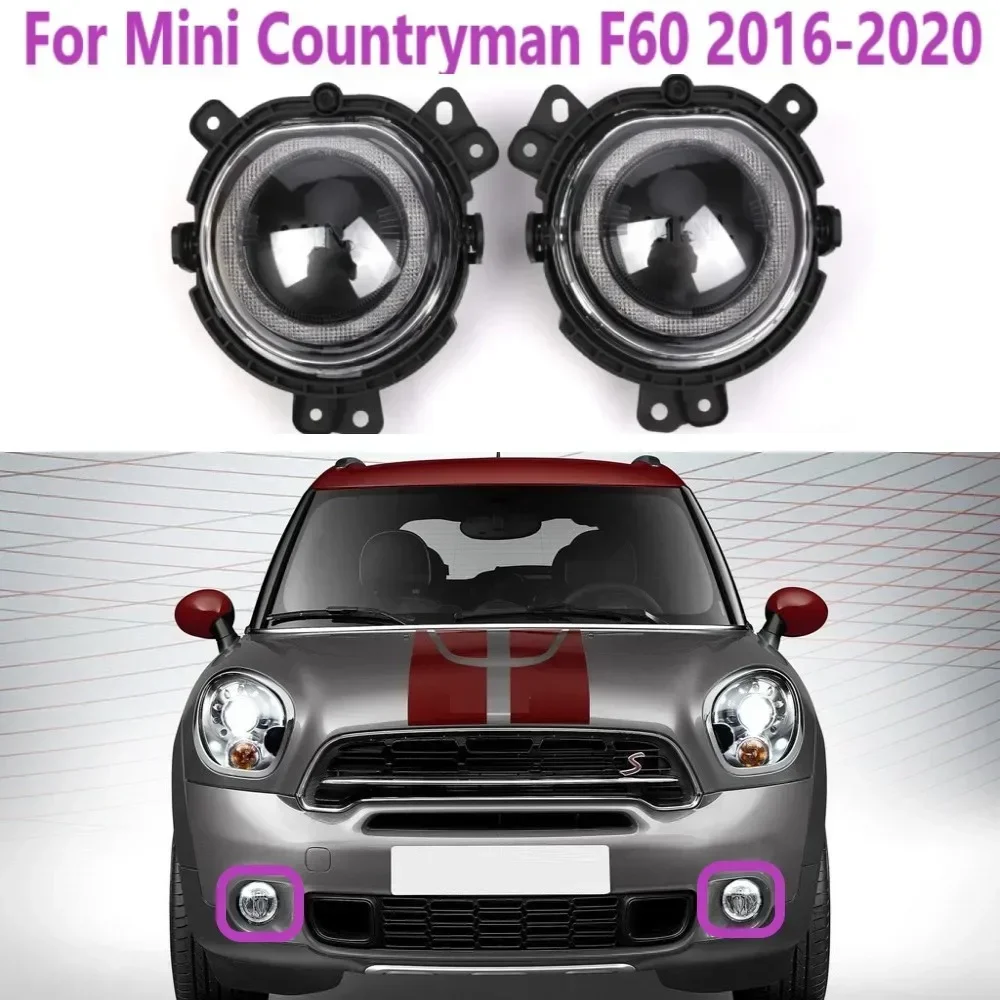 For Mini Countryman F60 2016 2017 2018 2019 2020 Left Right Car LED Fog Lamp Foglight Daytime Running Lights Replacement Parts