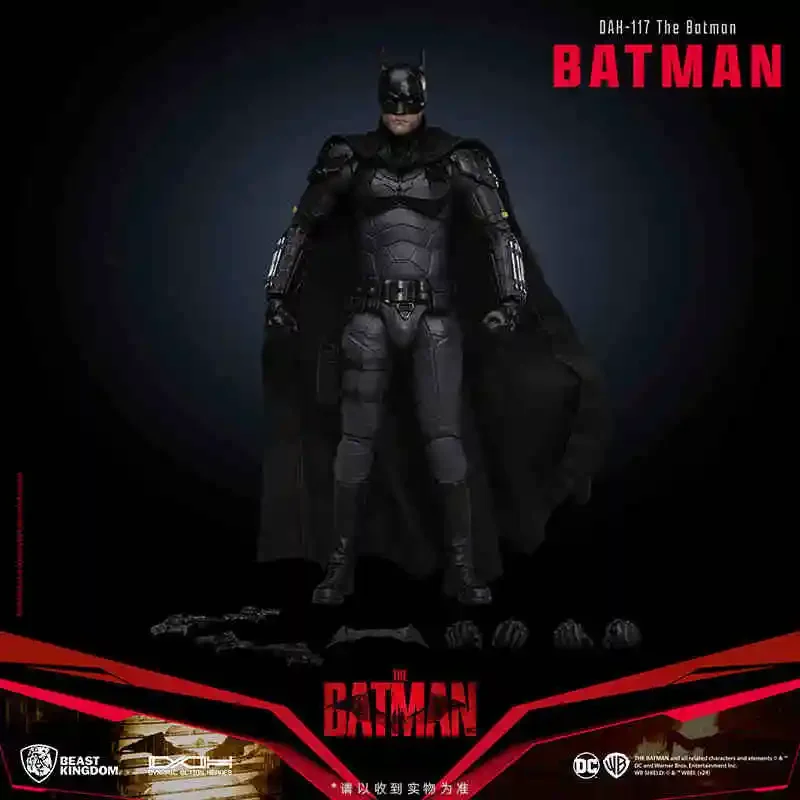 

Original Beast Kingdom Batman Belketon Pattinson Big Ben Clooney Brand New Mobile Doll Action Model Collectible Figure Toy Gift