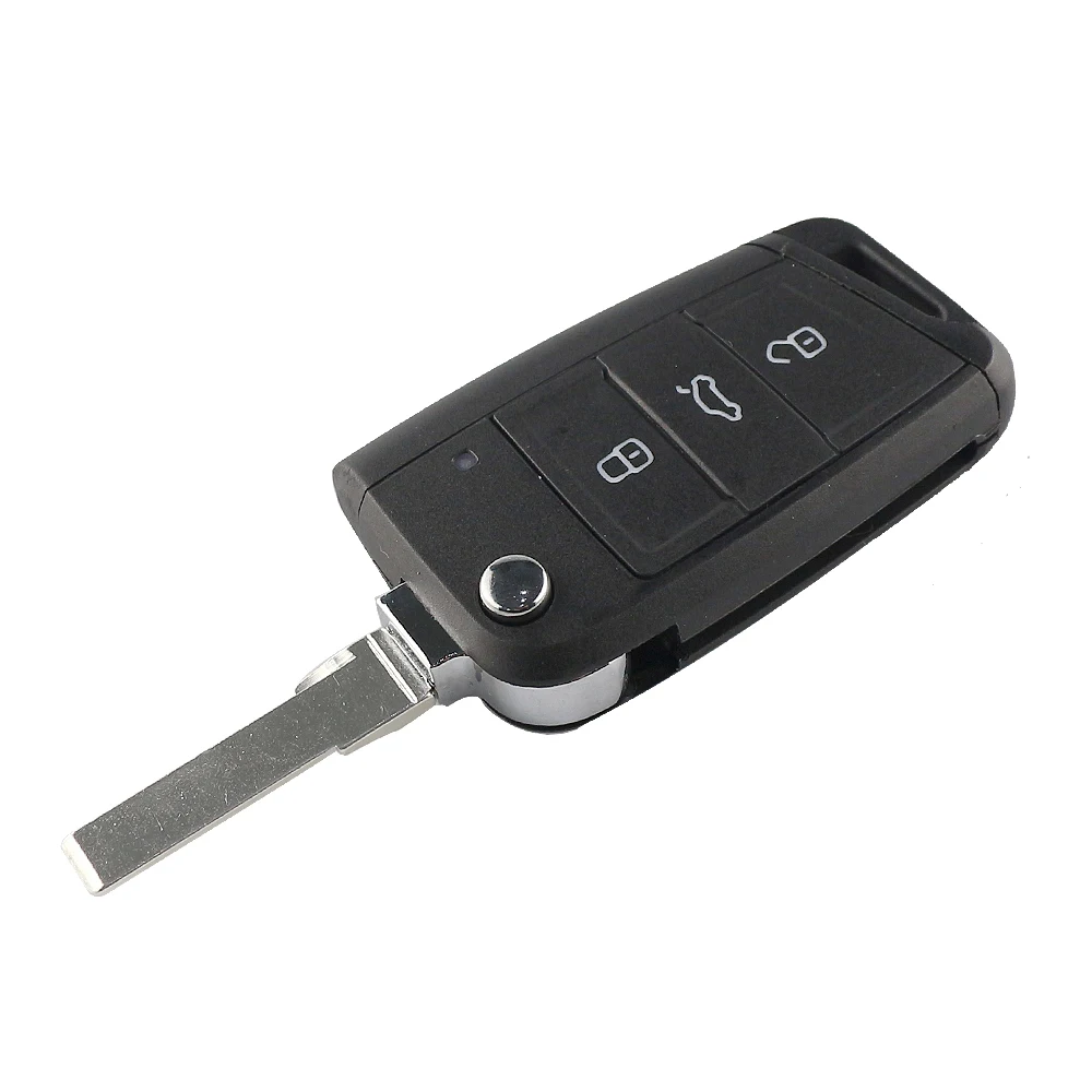 Remote Car Key Shell For Volkswagen VW Golf 7 4 5 Polo MK7 Tiguan Passat Sportsvan GTI For Skoda Octavia A7 Seat Kodiaq No Logo