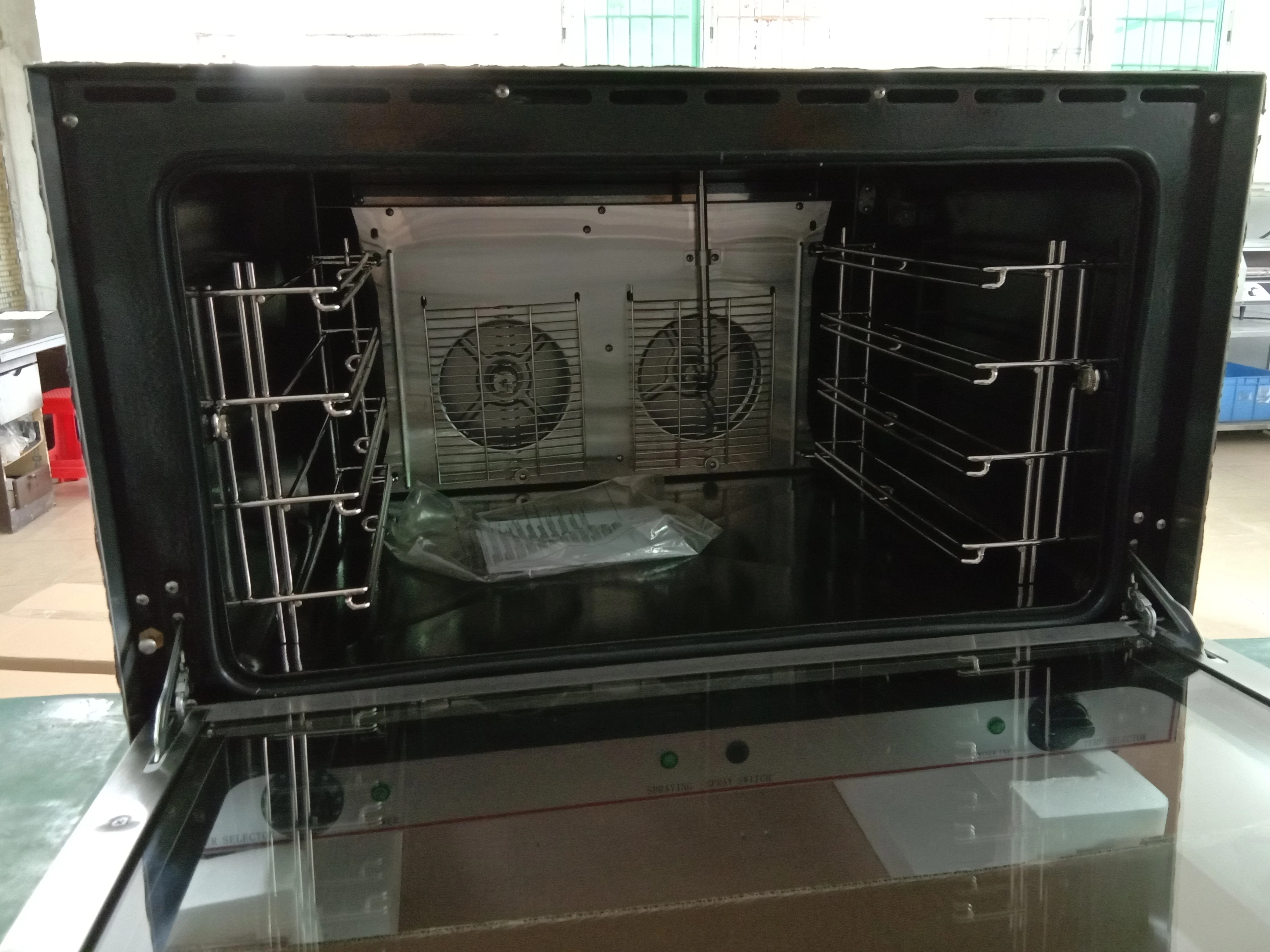 New Industrial Electric Convection Oven Automatic Hot-Air With Motor For Bakery Restaurant Hotels 220V CE Certified