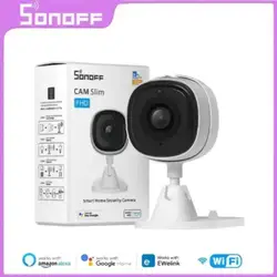 SONOFF CAM Slim WiFi Smart Security Camera 1080P HD Motion Alarm Two-Way Audio Scene Linkage Via EWeLink APP Alexa Google Home