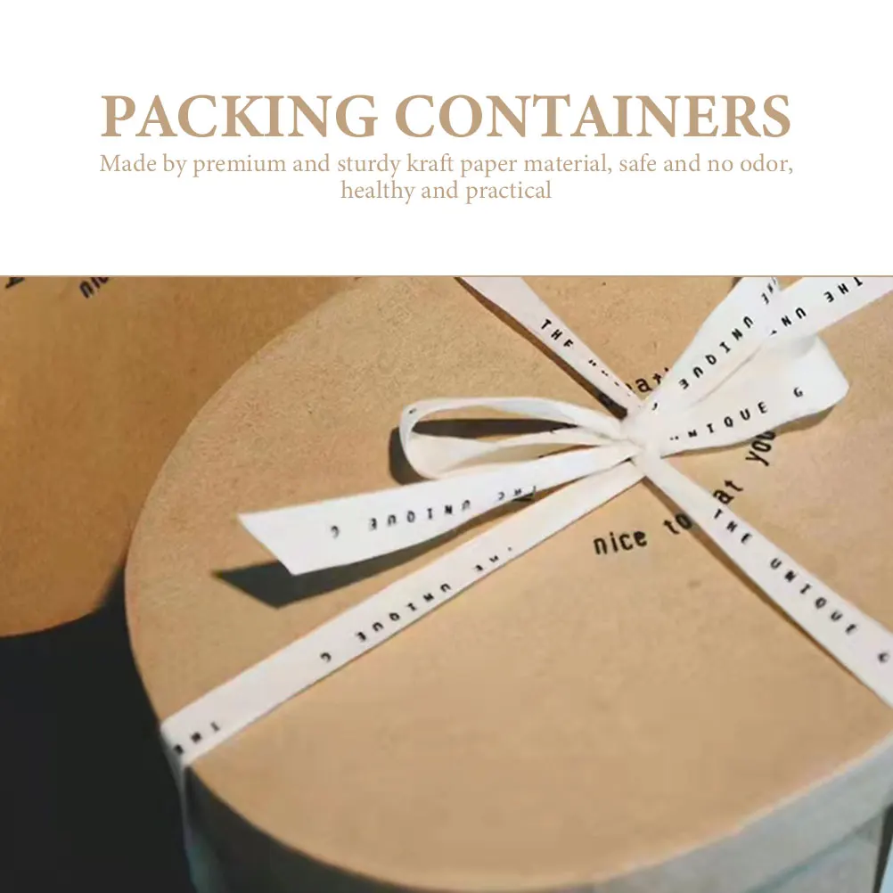 

Compact Kraft Paper Cookie Box for Household Use DIY Gift Accessory Sturdy Material for Biscuit Case and Treat Boxes