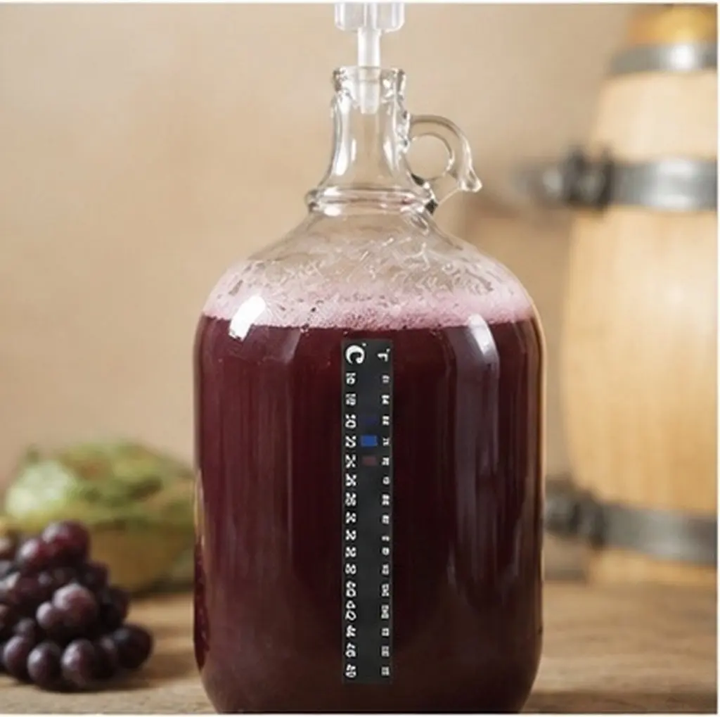 3Pcs Fermentation Thermometer Sticker Strip Stick on Temperature Monitor with Visual Color Change for Brewing Jars Bottles