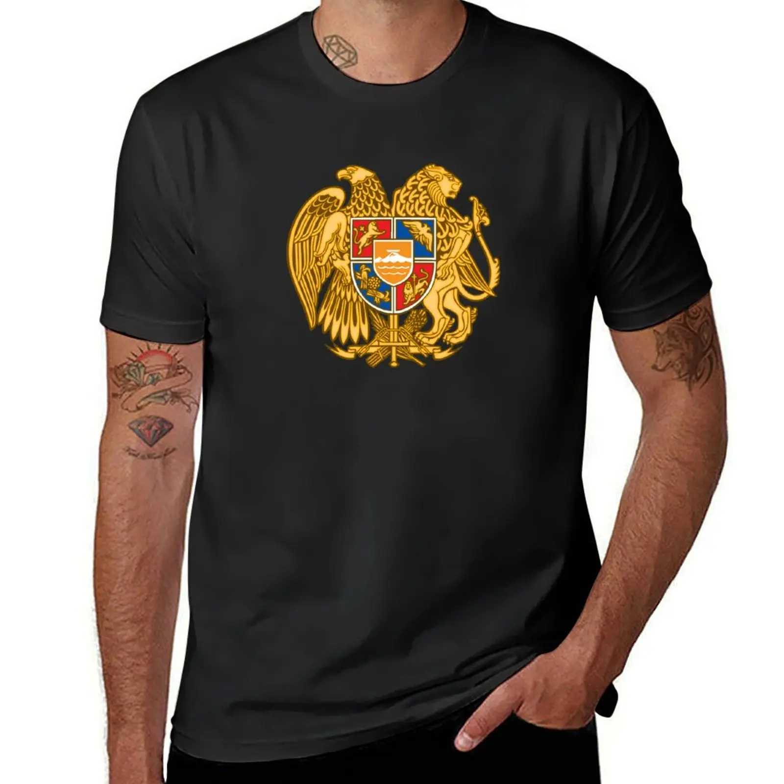 

Coat of Arms of Armenia T-Shirt Aesthetic clothing cute tops tees sweat T-shirts for men cotton