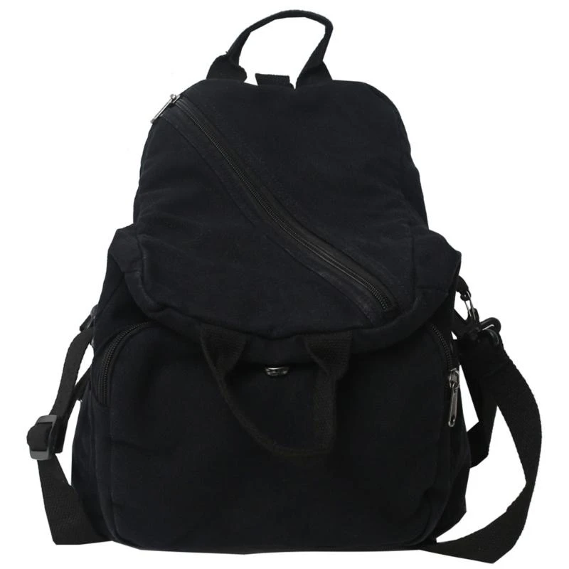 

E8FB Women Backpack Large Capacity Shoulder Bag Crossbody Bag Canvas Commuting Bag