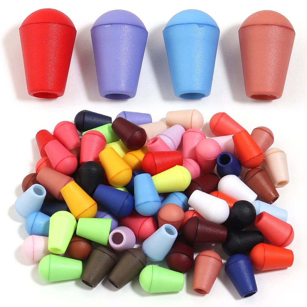 30sets/lot Multicolor ABS Cord End Caps Stopper Drawstring Toggle Tips For Hoodie Pants Backpack Garment Accessories image 3