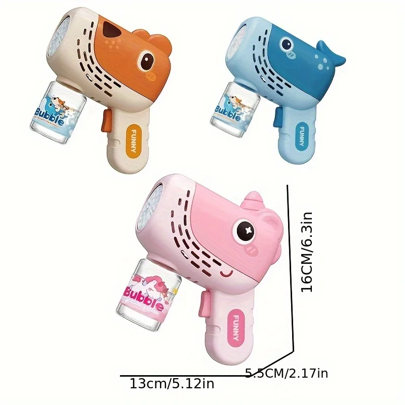 منفاخ فقاعات ممتع محمول مانع للتسرب، مثالي لعيد الميلاد وألعاب الزفاف وألعاب الصيف - غير متضمن البطارية والسائل #2